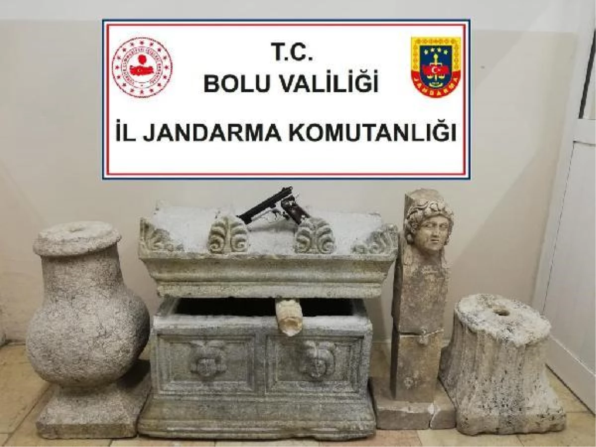 Bolu\'da Roma döneminden tarihi eserler ele geçirildi: 1 gözaltı