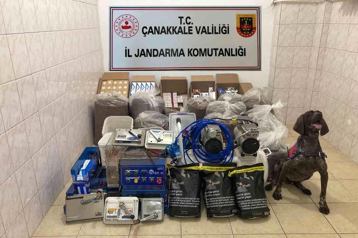 Çanakkale\'de kaçak sigara operasyonu