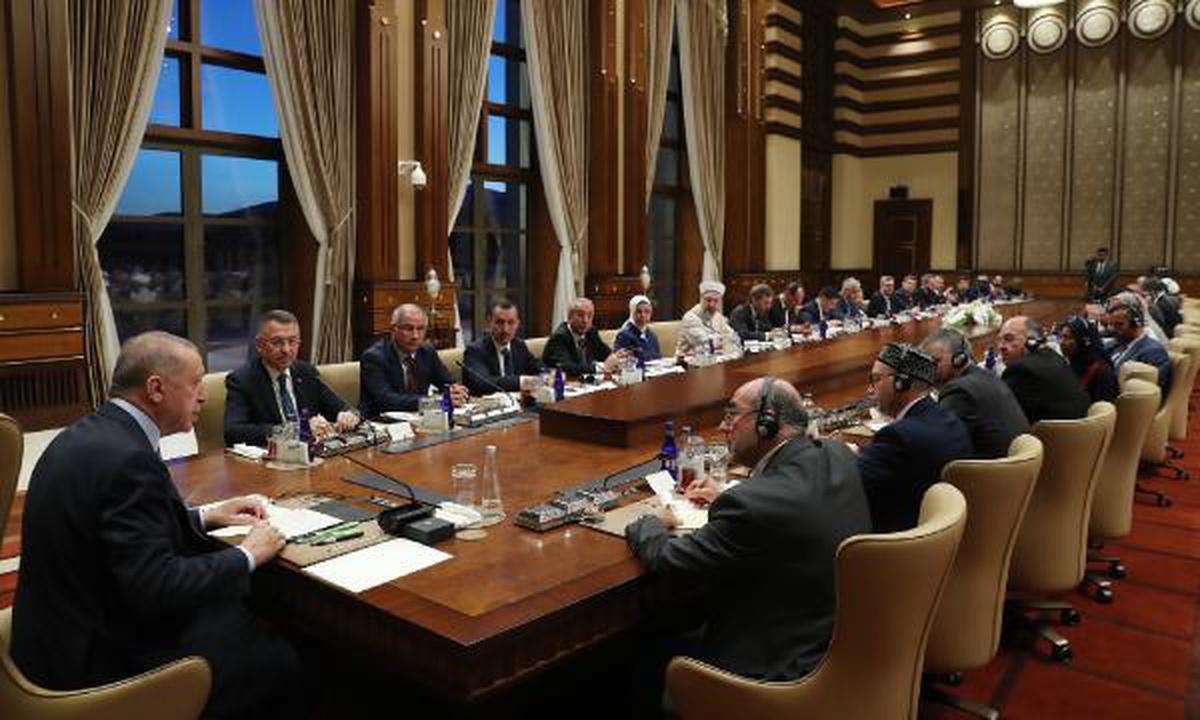 Cumhurbaşkanı Erdoğan, ABD\'li ve Kanadalı kanaat önderleriyle görüştü