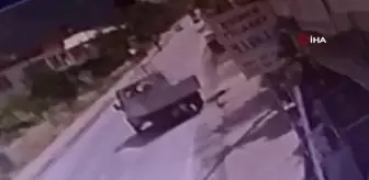 Motosikletlinin feci ölümü... Kaza anı kamerada