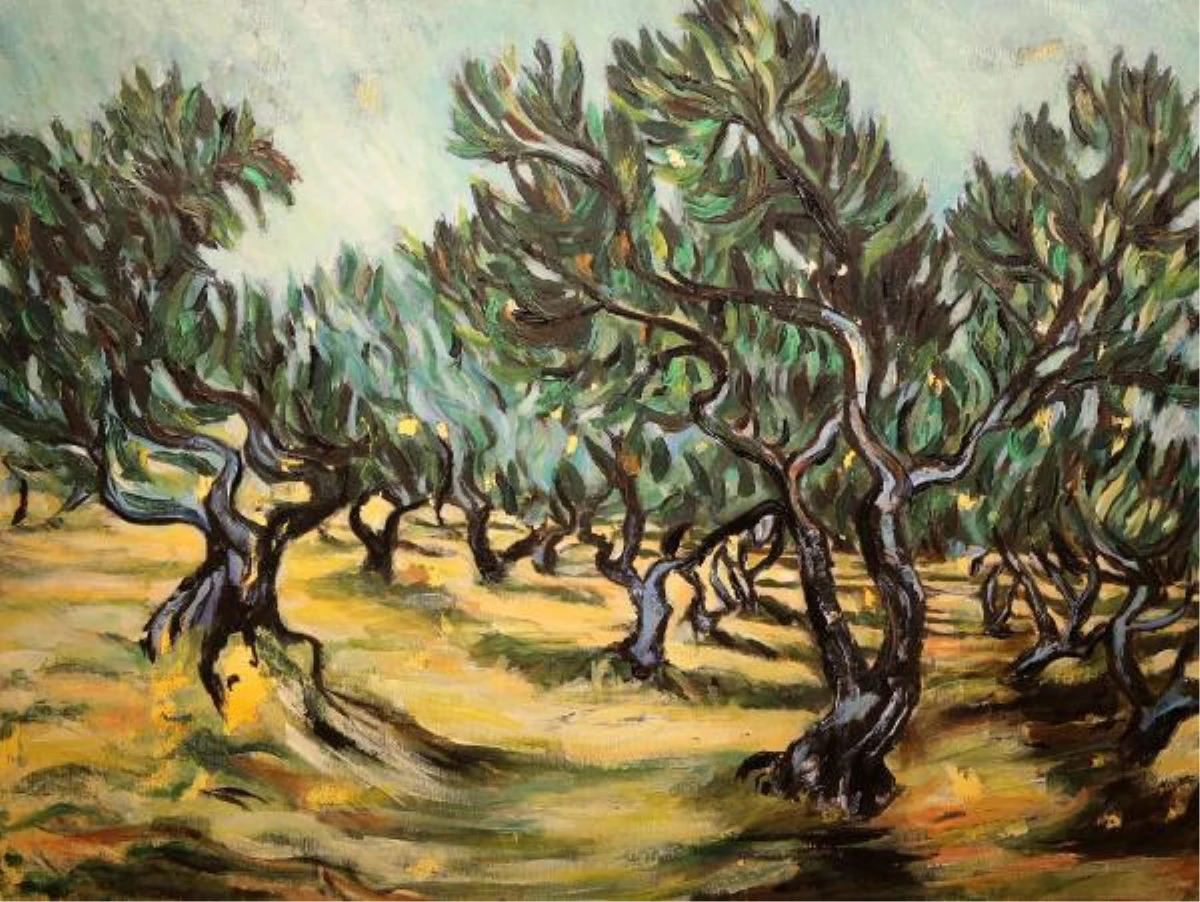 Van Gogh\'un Zeytin Ağaçları yapıtı yeniden yorumlandı