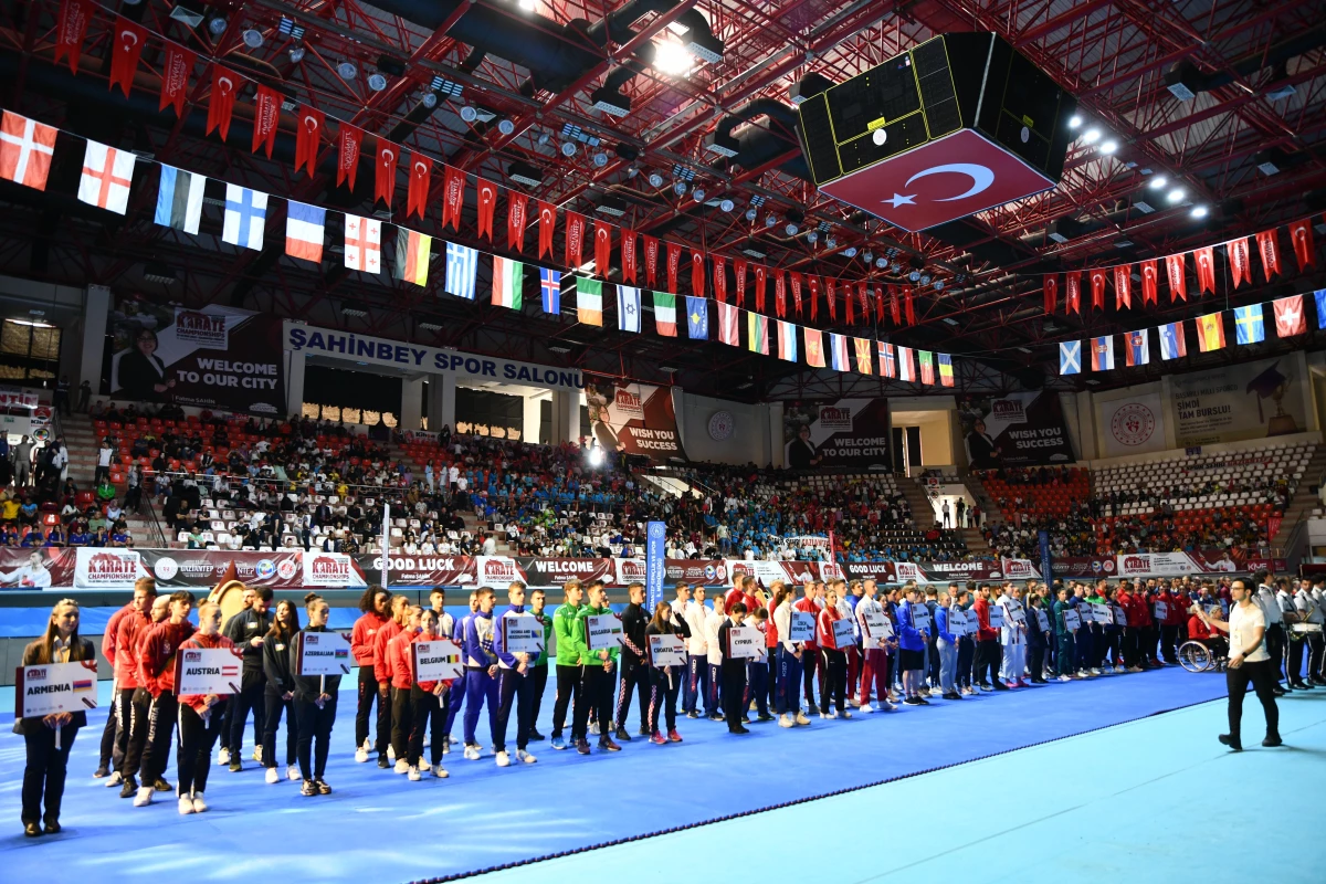 57. Avrupa Büyükler Karate Şampiyonası\'nın açılış seremonisi yapıldı