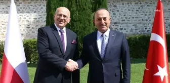 Mevlüt Çavuşoğlu, Polonya Dışişleri Bakanı Zbigniew Rau ile Görüştü