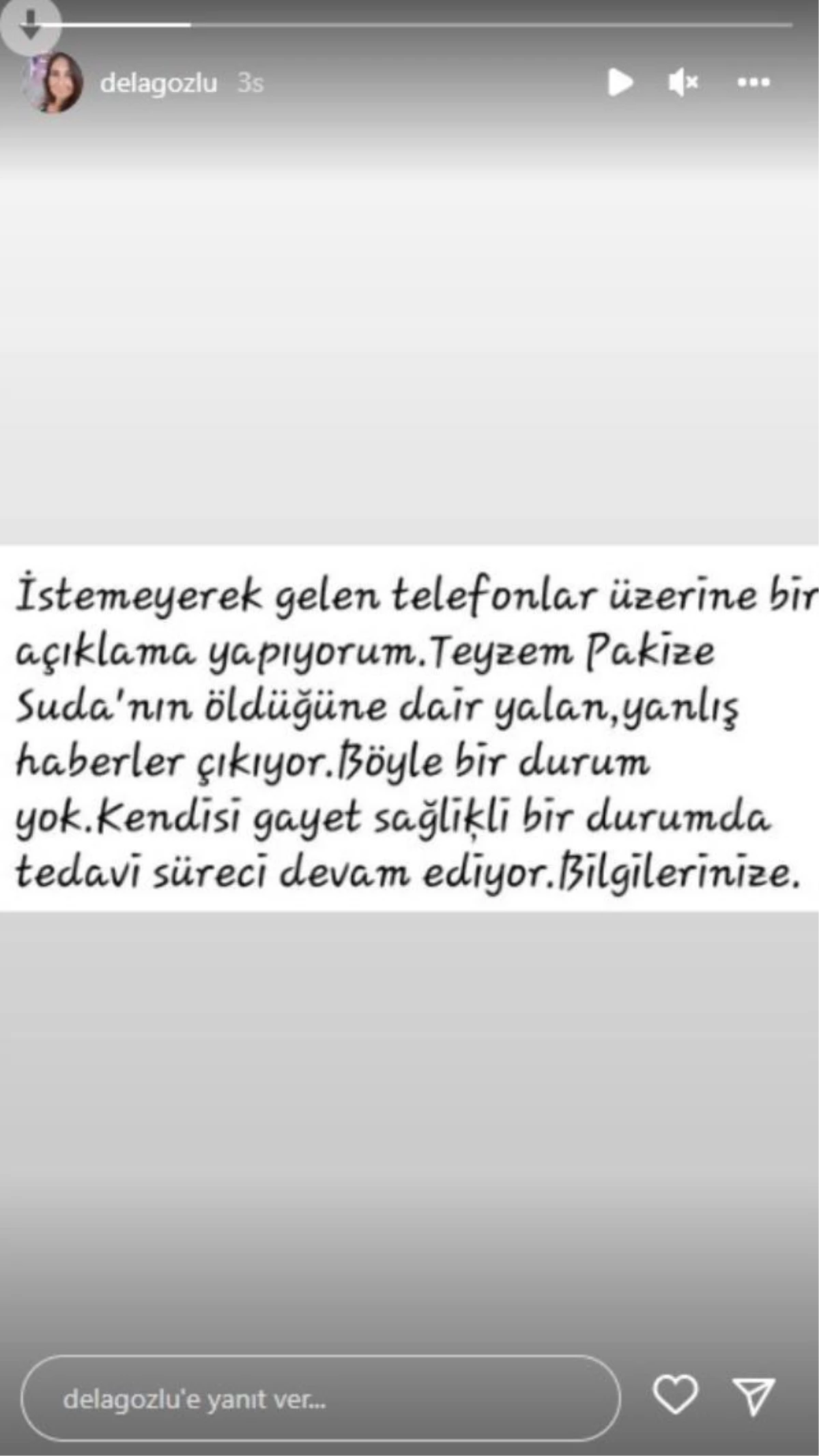 "Pakize Suda öldü" iddialarına yeğeninden açıklama geldi: Böyle bir durum yok, tedavisi devam ediyor