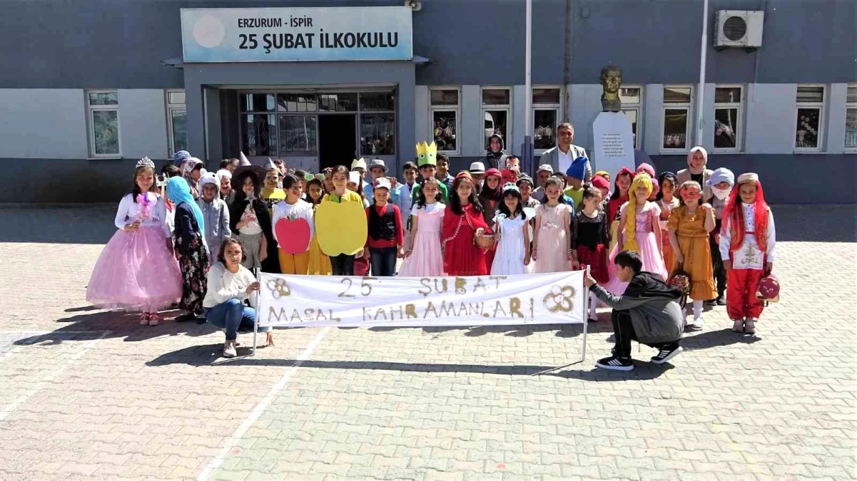 İspir\'de 25 Şubat İlkokulu öğrencilerinden anlamlı etkinlik