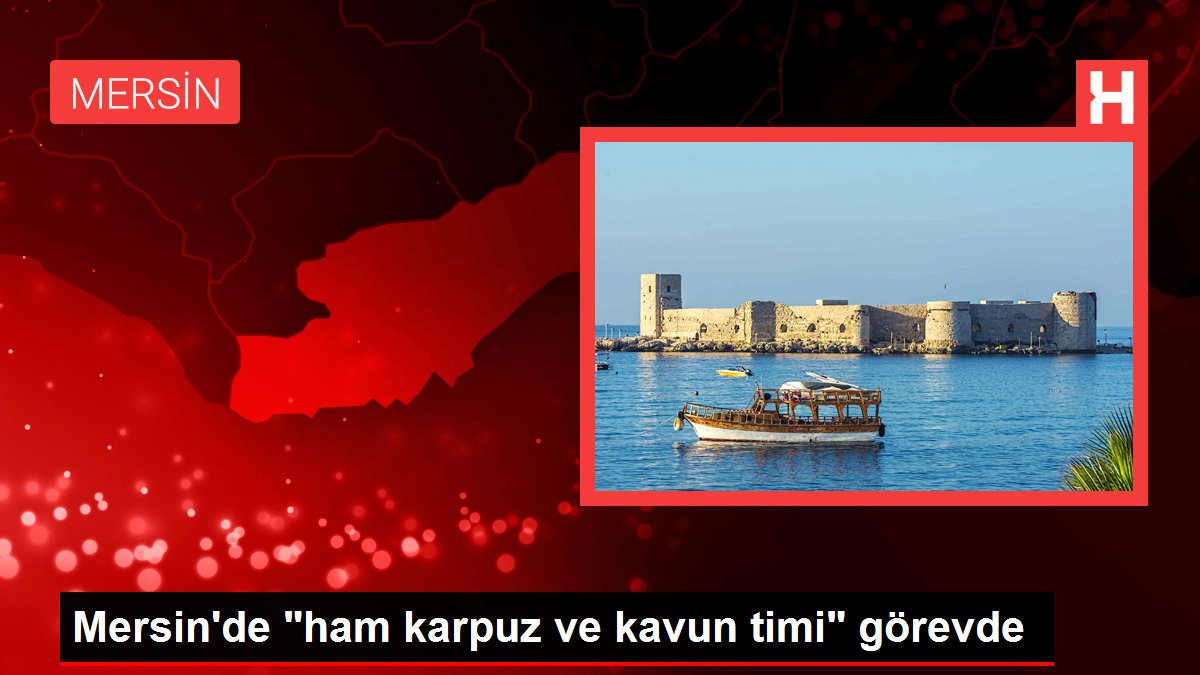 Mersin'de 'ham karpuz ve kavun timi' görevde