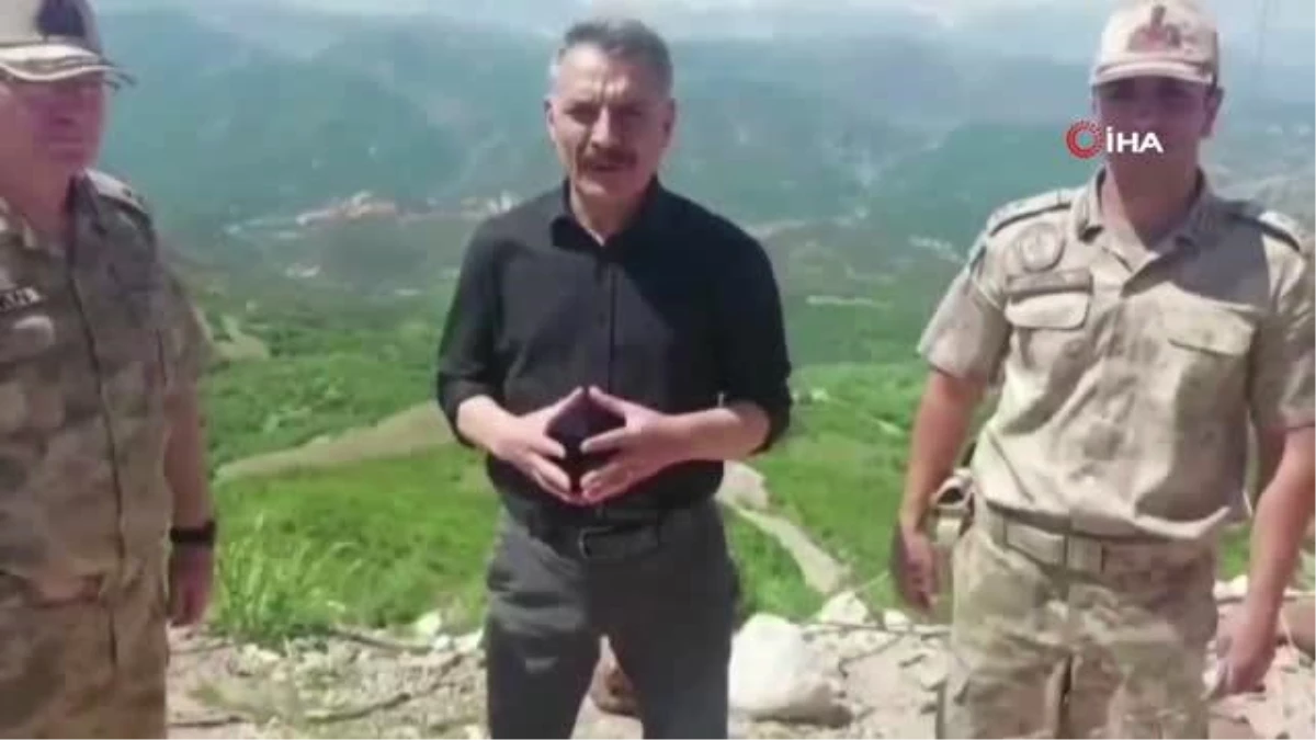 Tunceli Valisi Özkan, Eren Abluka-7 operasyon bölgelerini inceledi