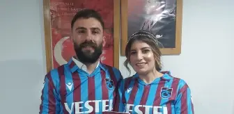 Artvinli çift, Trabzonspor'un şampiyonluk kutlamalarında nikah masasına oturdu