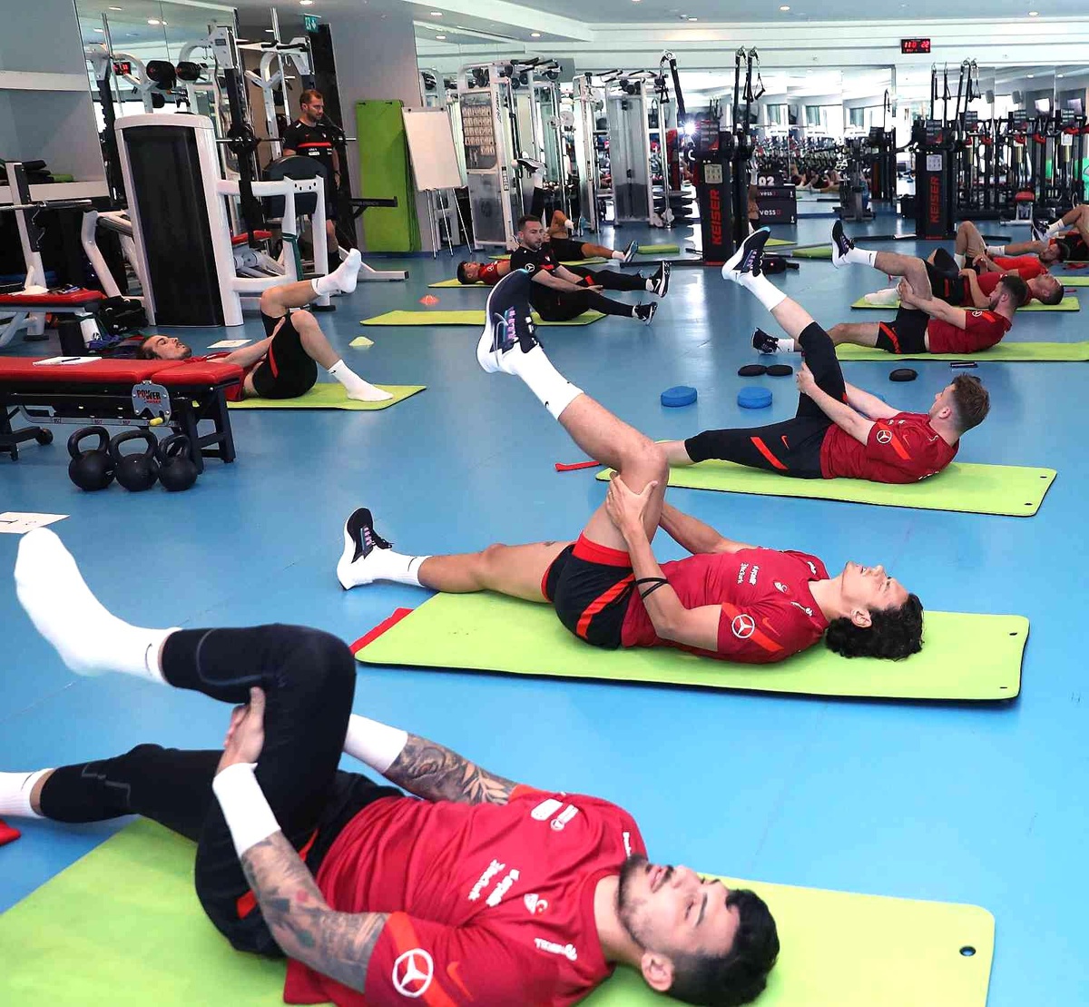 A Milli Futbol Takımı, sabah çalışmasıyla hazırlıklarını sürdürdü