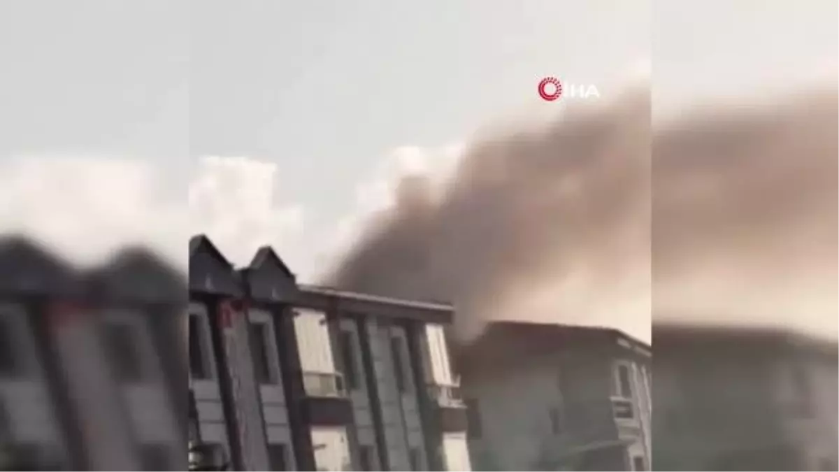 Bir evin çatı katında çıkan yangın paniğe neden oldu