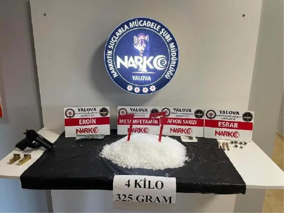Feribotta 4 kilo metamfetamine 4 tutuklama