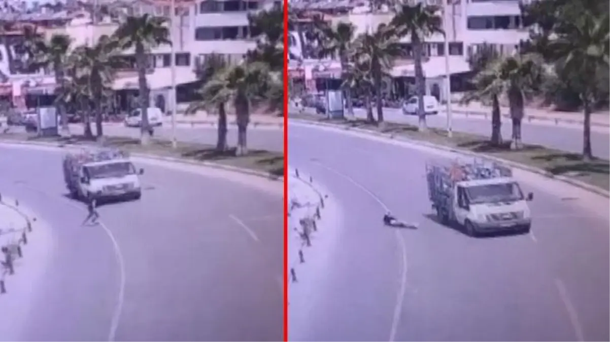 Antalya'da kendisini kamyonetin altına atan adam ağır yaralandı