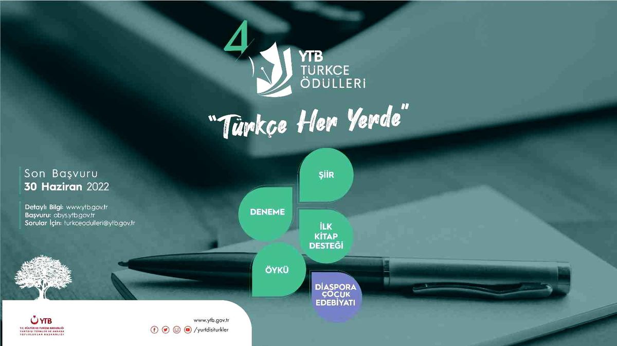 YTB\'den yurt dışındaki vatandaşlara yönelik "YTB Türkçe Ödülleri" yarışması