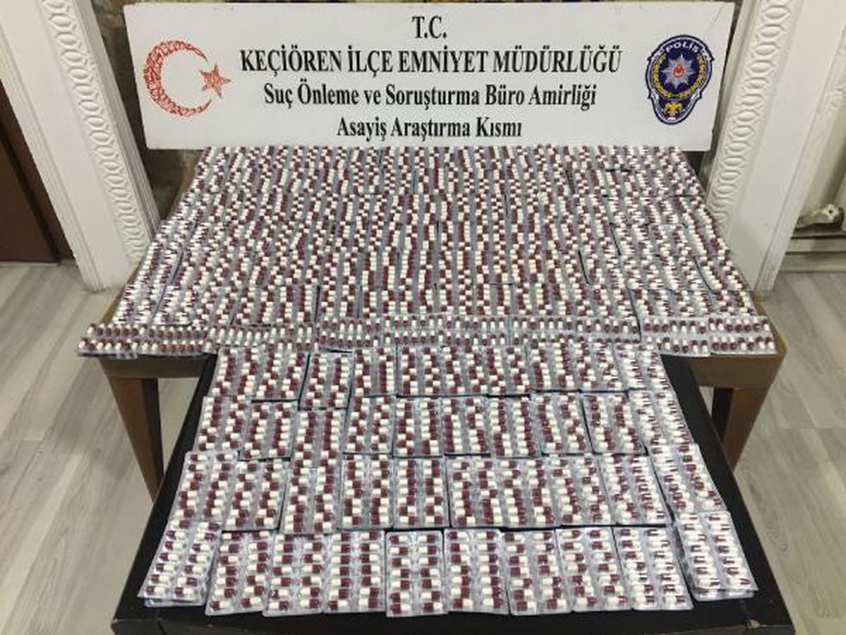 ANKARA'DA 4 BİN UYUŞTURUCU HAP ELE GEÇİRİLDİ: 7 GÖZALTI