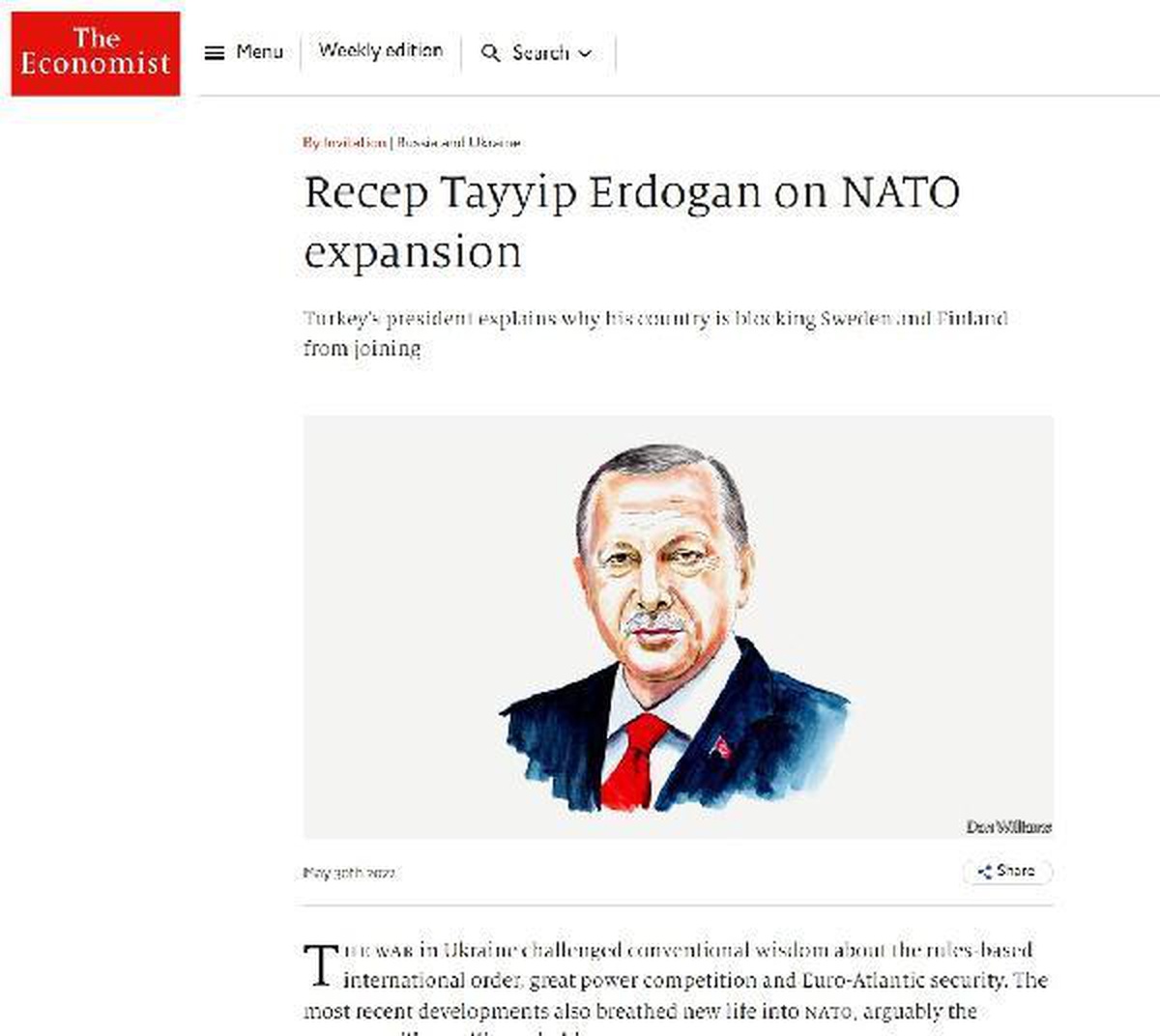 CUMHURBAŞKANI ERDOĞAN: İSVEÇ VE FİNLANDİYA\'NIN İTTİFAKA KATILMA ISRARI, NATO\'NUN GÜNDEMİNE GEREKSİZ BİR MADDE EKLEMİŞTİR