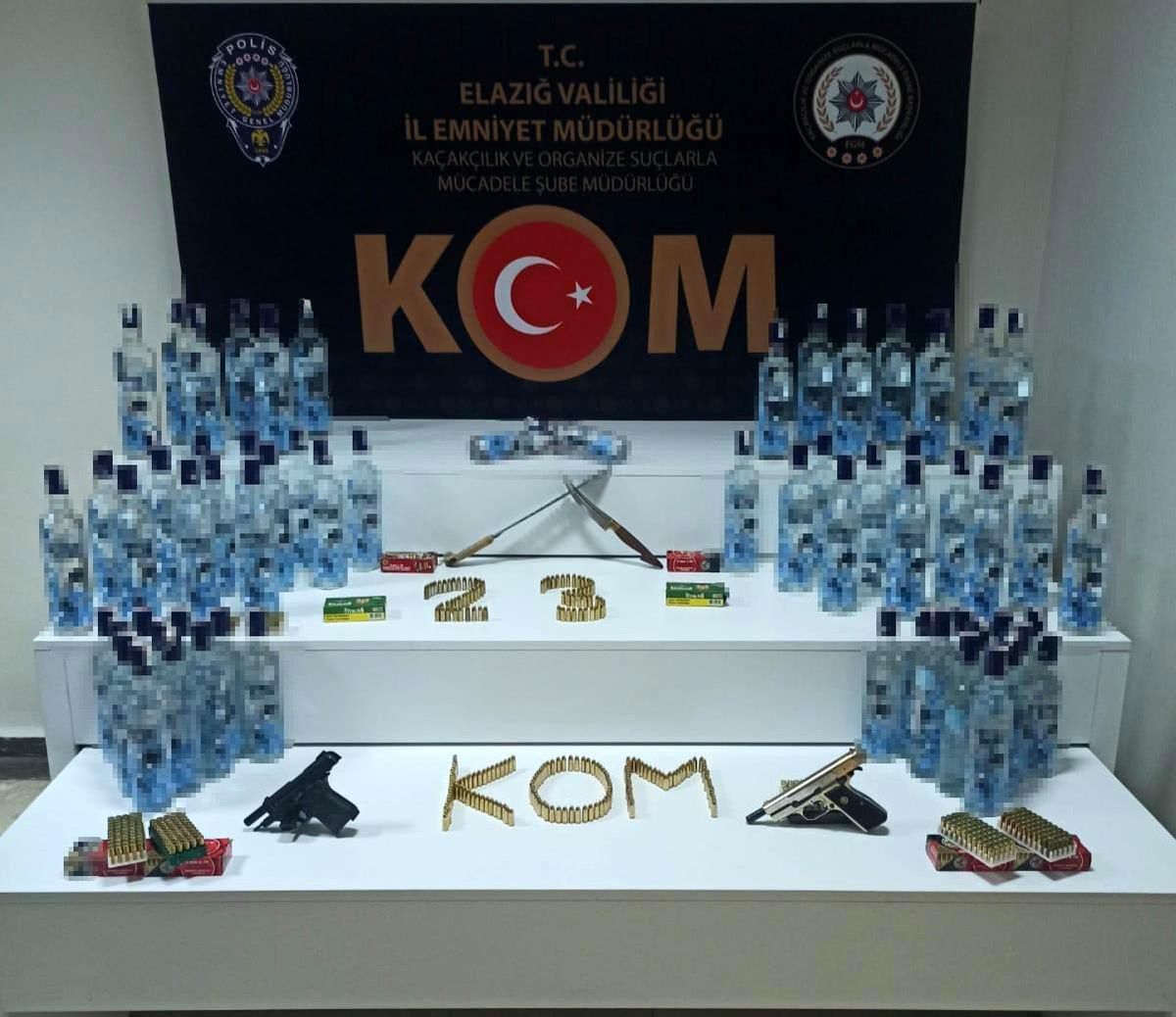Elazığ\'da sahte içki operasyonu