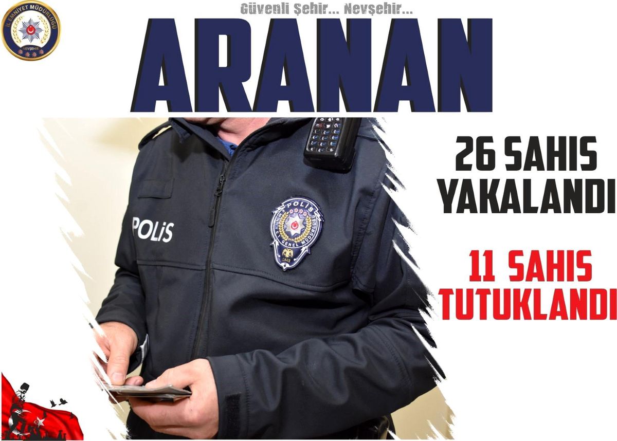 Nevşehir\'de 18 kişi tutuklandı