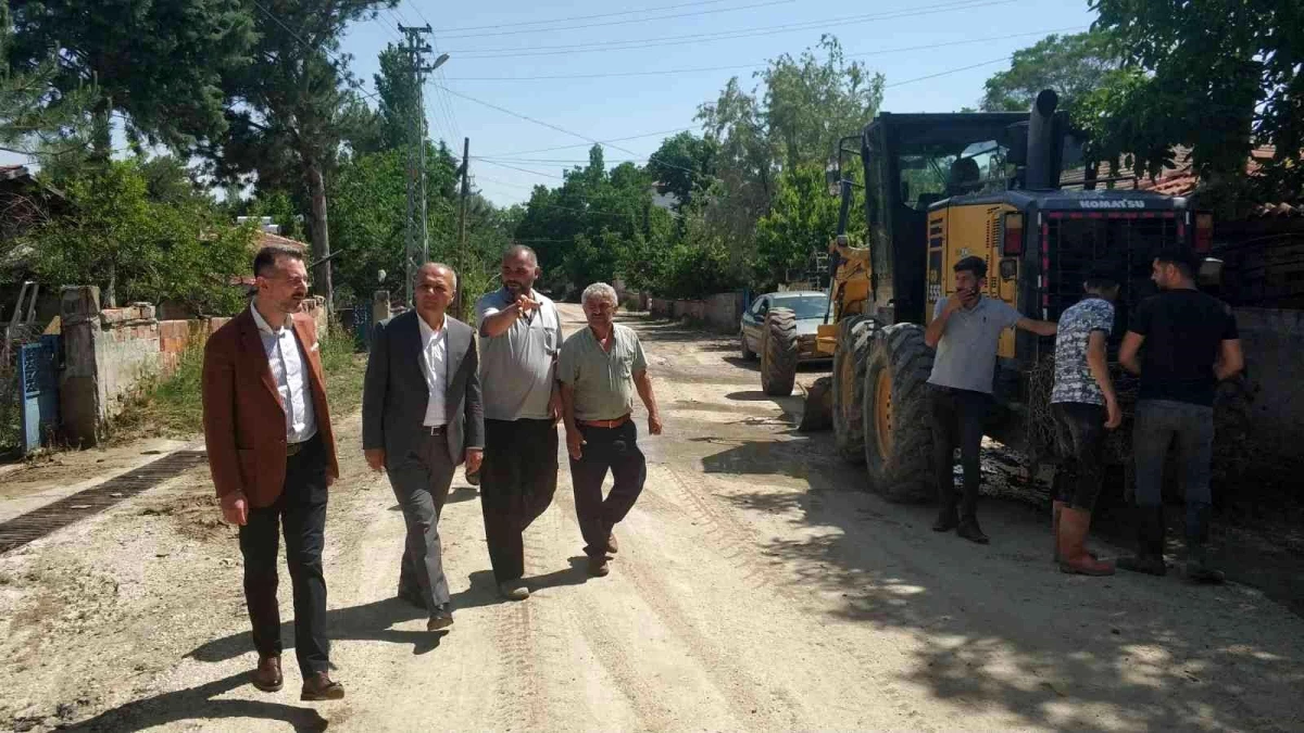Başkan Üçok, selde zarar gören Kerimoğlu köyünde inceleme yaptı