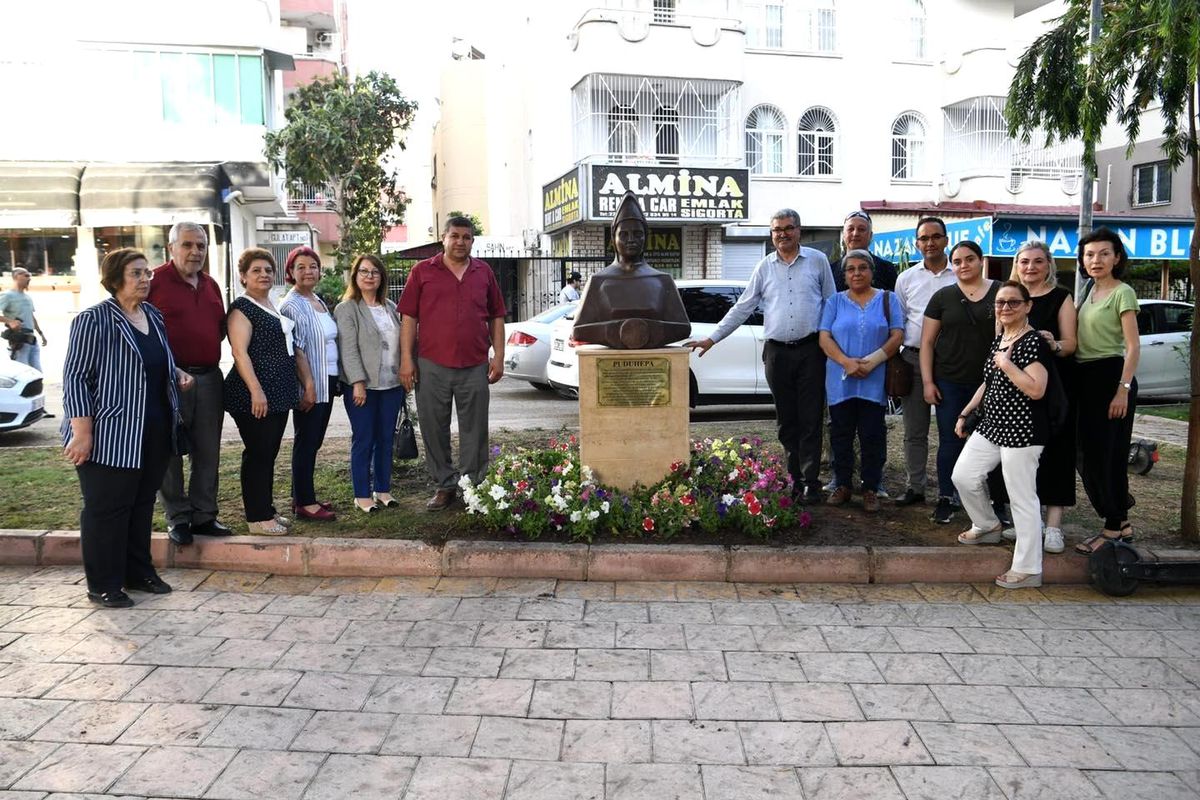 Çukurova Belediyesinden park ve heykel açılışı