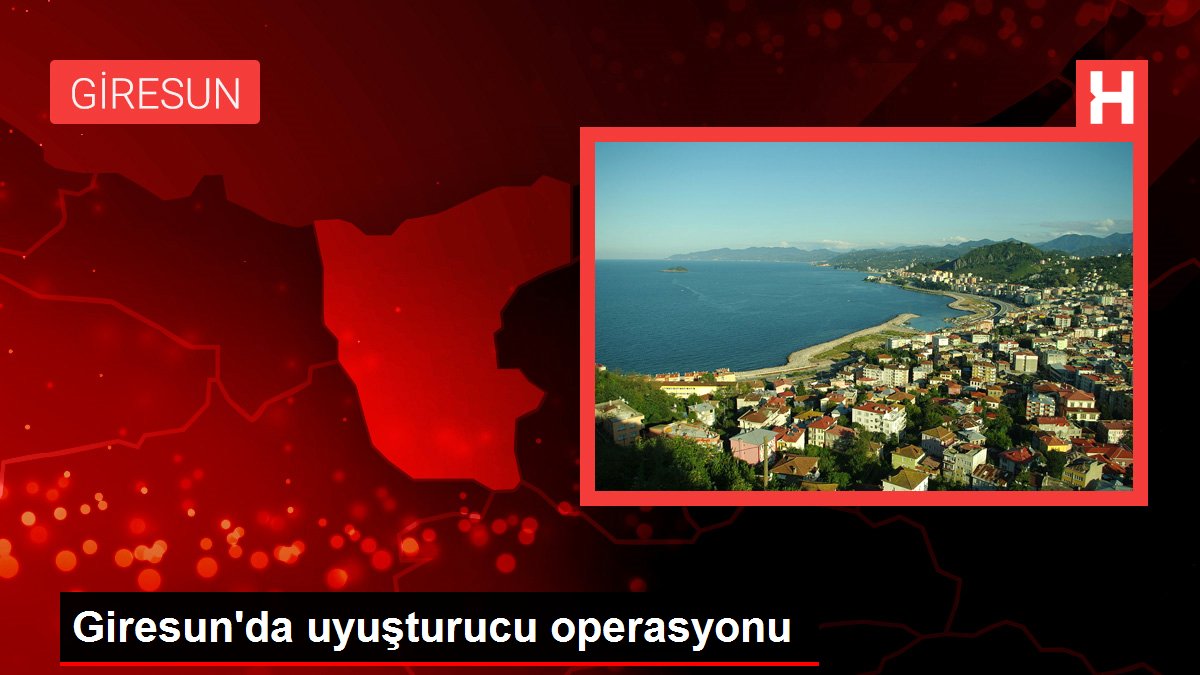 Giresun'da uyuşturucu operasyonu