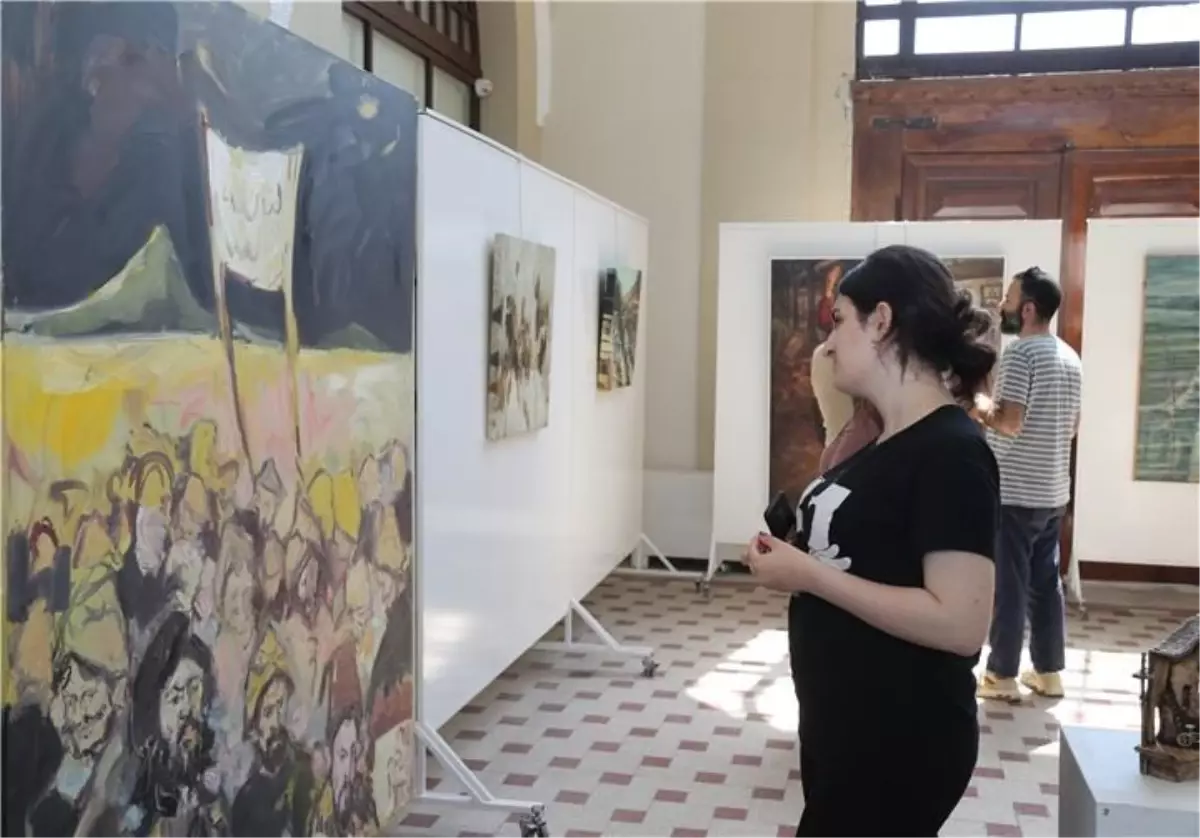 Göçlerin tanığı eski Edirne Tren Garı\'ndaki resim sergisinde "göç" anlatıldı