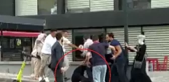 Adliye önünde tekme tokat birbirlerine girdiler