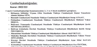 Büyükelçi Kararnamesi Yayınlandı: Ayşe Hilal Sayan Koytak ve Merve Safa Kavakçı Merkeze Alındı