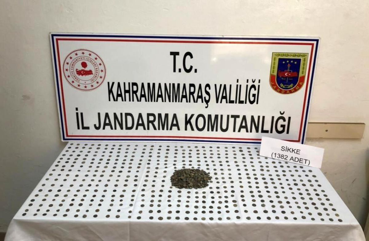 Kahramanmaraş\'ta bin 382 adet sikke ele geçirildi
