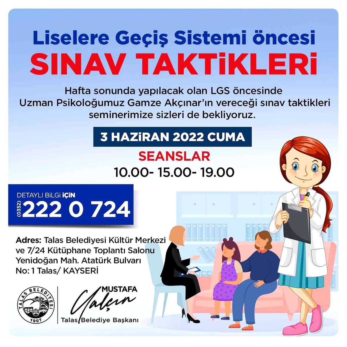 Talas\'tan LGS öncesi sınav taktikleri