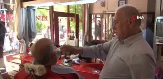 Ailesi maddi imkansızlıklar nedeni ile okutamadı... 50 yıldır makas sallayarak çocuğunu avukat yaptı