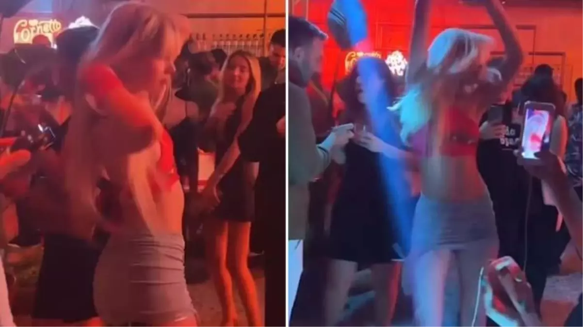 Davete katılan Aleyna Tilki, süper mini eteğiyle sahneye çıkarak dans etti! O anlar sosyal medyada gündem oldu