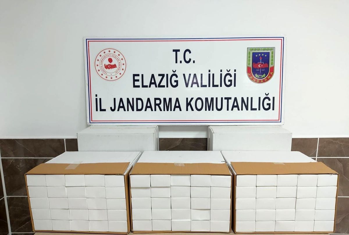 Elazığ\'da 50 bin adet gümrük kaçağı makaron ele geçirdi