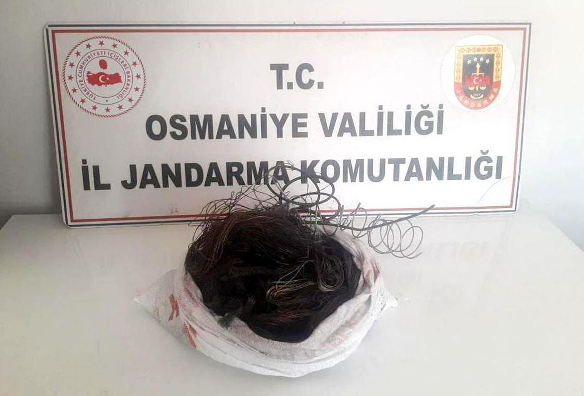 Enerji nakil hattından kablo çalan şahıslar yakalandı