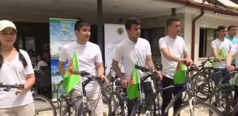 Eymir Gölü'nde bisiklet turu düzenlendi