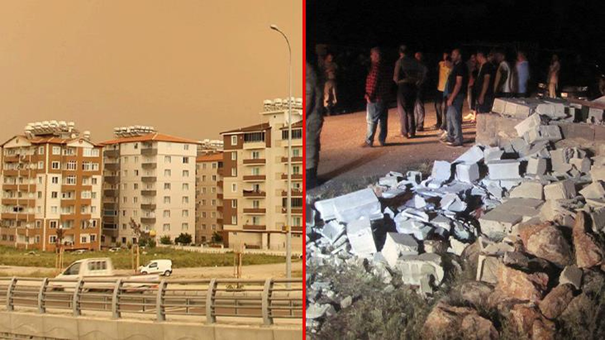 Gaziantep\'te toz fırtınasının yıktığı duvarın altında kalan 2 çocuk yaşamını yitirdi, 2 çocuk ise yaralandı