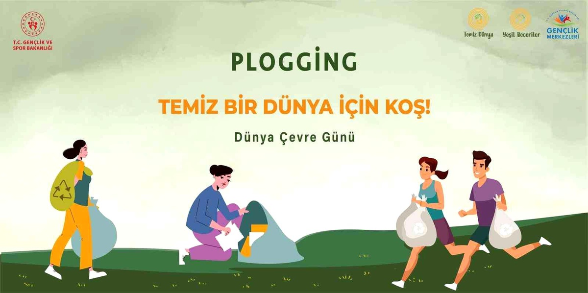 Gençlik ve Spor Bakanlığı\'ndan Dünya Çevre Günü\'nde "Plogging" etkinliği