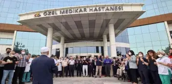 Hayatını kaybeden doktoru meslektaşları gözyaşlarıyla uğurladı