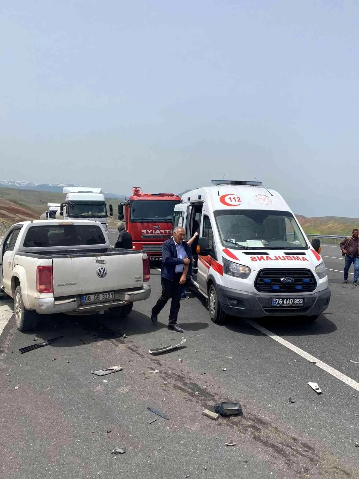 Iğdır\'da trafik kazası: 2 Yaralı