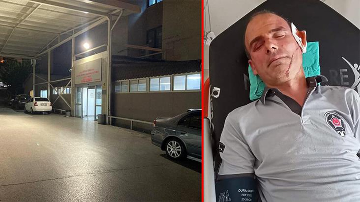 İzmir\'de hasta yakını "Başka hasta yakınları içeride varken bizi çıkarıyorsun" diyerek kendisine uyarıda bulunan güvenlik görevlisini darp etti