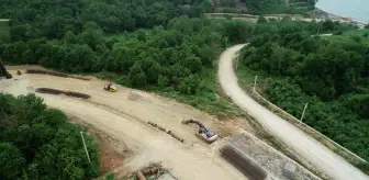 Karadeniz Sahil Yolu'nda onarım çalışmaları sürüyor
