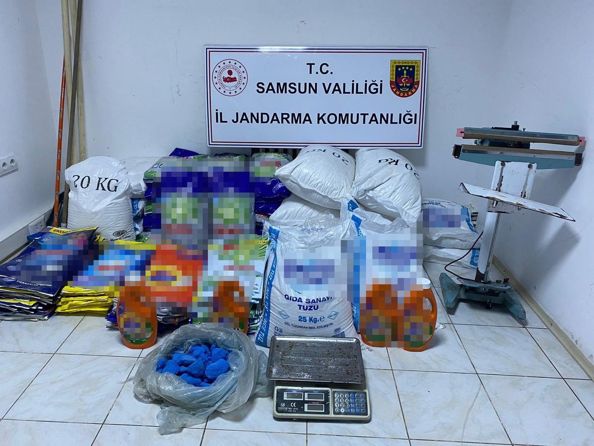 Samsun'da sahte temizlik malzemesi operasyonunda 1 kişi yakalandı