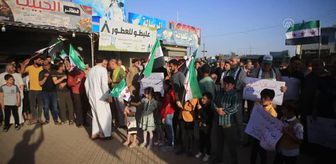 Tel Rıfatlılar topraklarına yuvalanan YPG/PKK'yı protesto etti