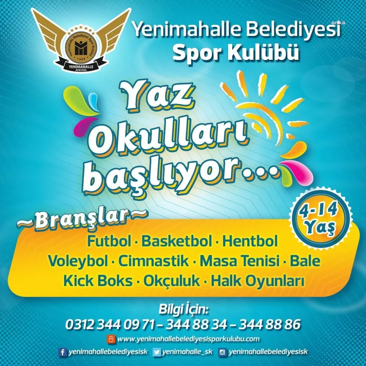 Yenimahalle\'de Yaz Okulları Başlıyor