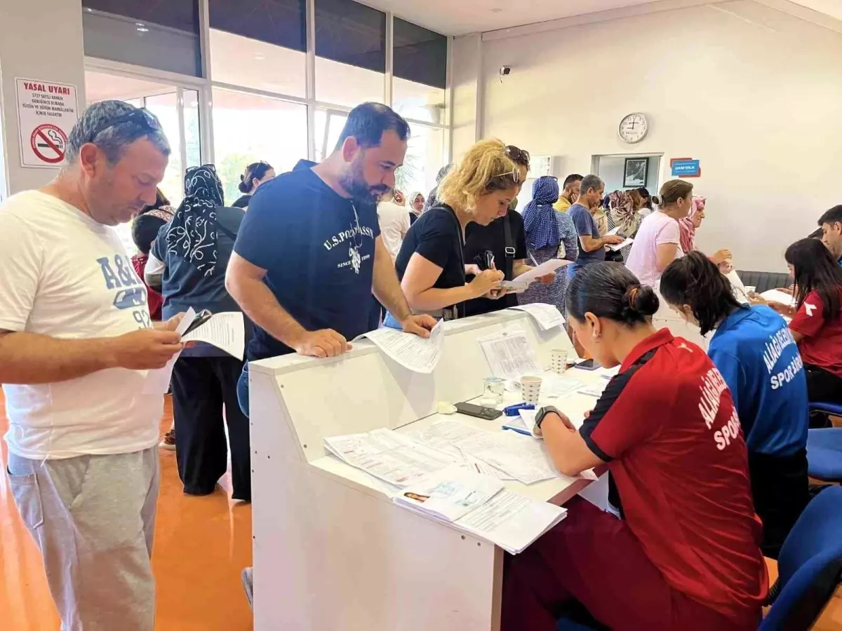 Aliağa Belediyesi yaz spor okullarına yoğun ilgi