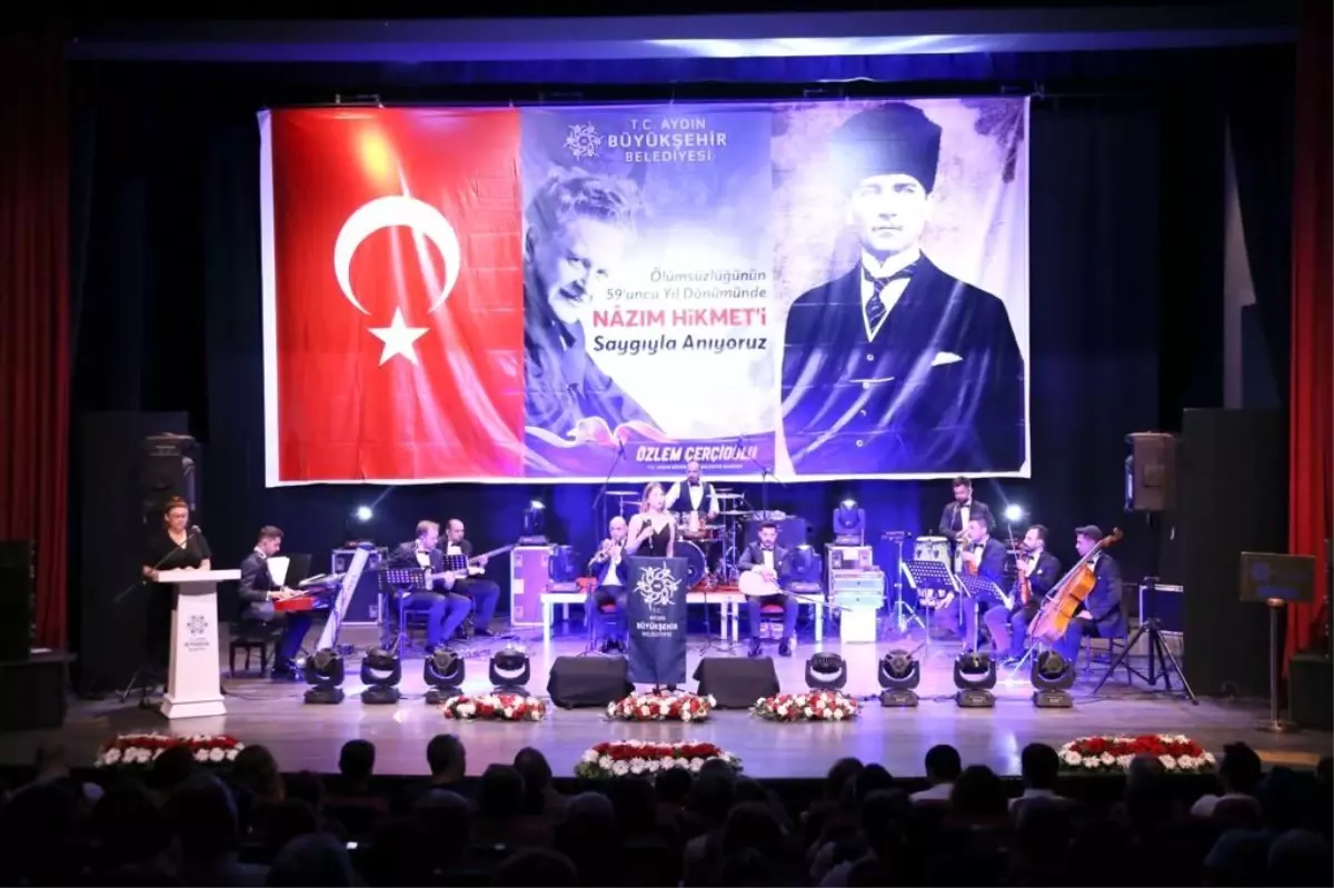 Aydın Büyükşehir Belediyesi Nâzım Hikmet\'i Andı