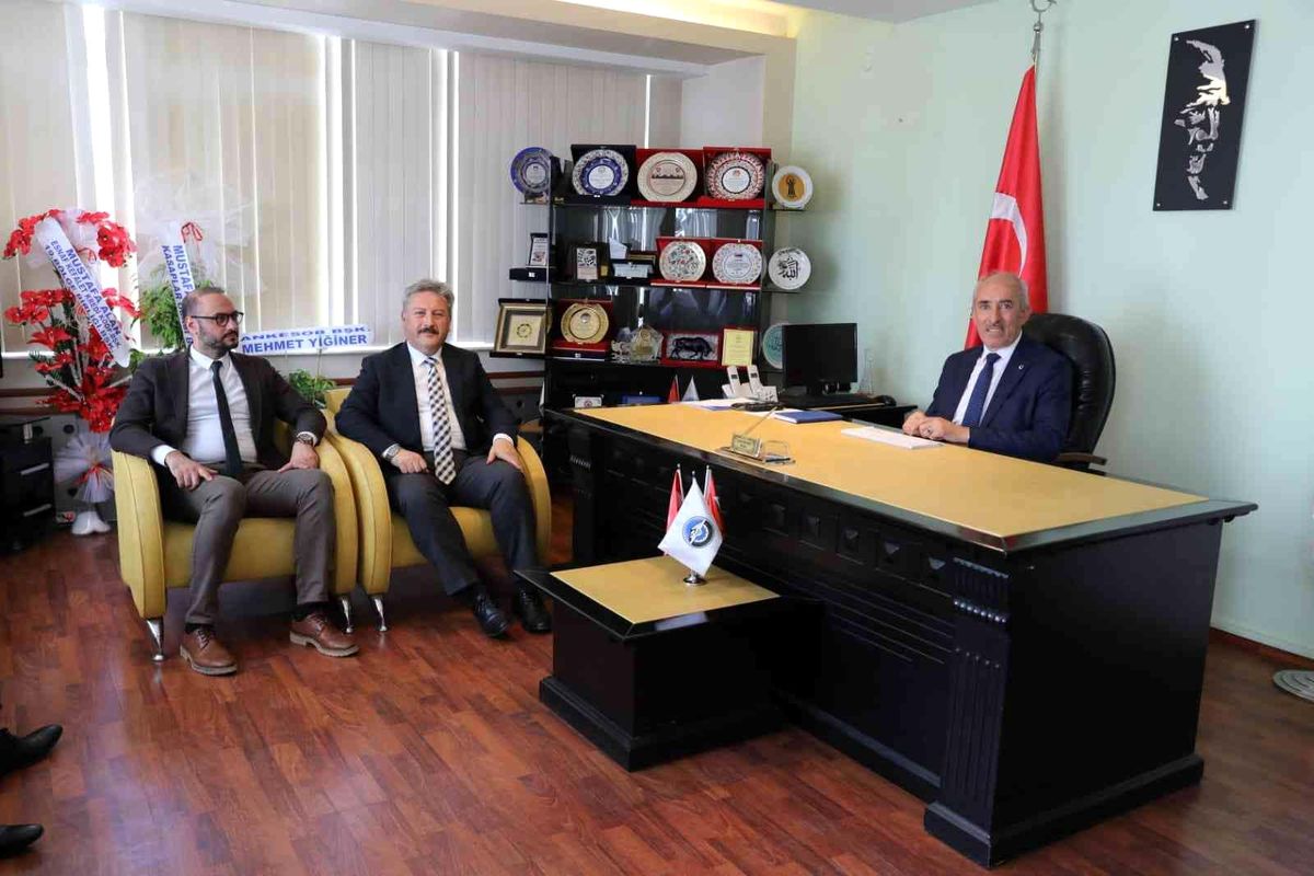 Başkan Palancıoğlu\'ndan KESOB Başkanı Odakır\'a hayırlı olsun ziyareti
