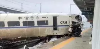 Çin'de yolcu treni raydan çıktı: 1 ölü, 8 yaralı