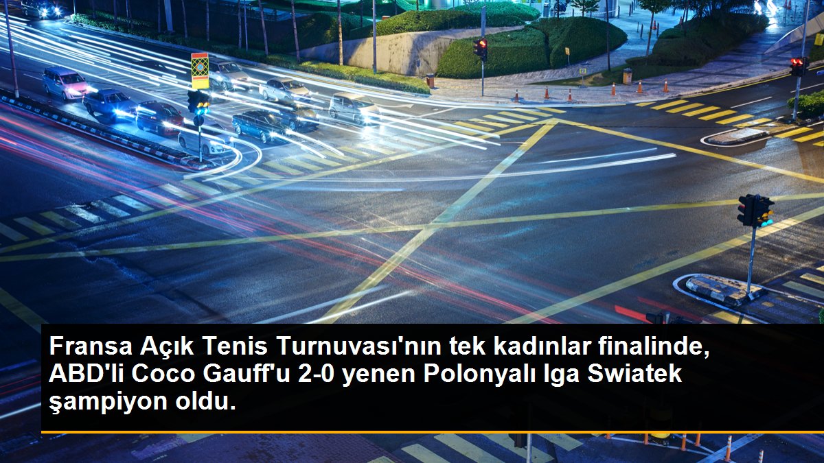 Fransa Açık Tenis Turnuvası\'nın tek kadınlar finalinde, ABD\'li Coco Gauff\'u 2-0 yenen Polonyalı Iga Swiatek şampiyon oldu.