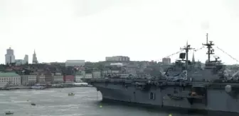 STOCKHOLM - Baltık Denizi'nde NATO tatbikatına katılacak gemiler Stockholm'de