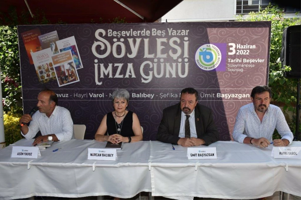 Tekirdağ Büyükşehir\'den "Beşevler\'de Beş Yazar Söyleşi İmza Günü" Etkinliği